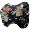 Japanese Wave Koi Illustration Pattern Head Support Cushion View4