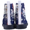 Japanese Wave Koi Illustration Pattern Men s High-Top Canvas Sneakers View4