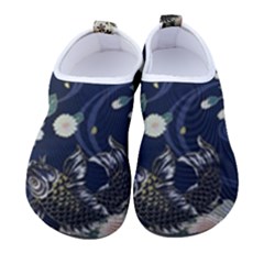 Japanese Wave Koi Illustration Pattern Men s Sock-style Water Shoes