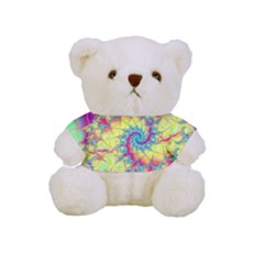 Fractal Spiral Abstract Background Vortex Yellow Full Print Cuddly Teddy Bear