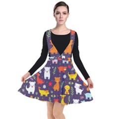 Pet Animal 01 Plunge Pinafore Dress