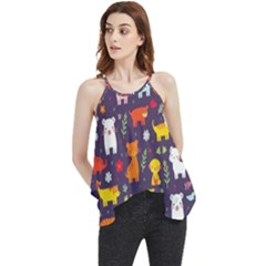 Pet Animal 01 Flowy Camisole Tank Top by myclothy