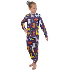 Pet Animal 01 Kids  Long Sleeve Set  by myclothy