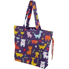 Pet Animal 01 Drawstring Tote Bag