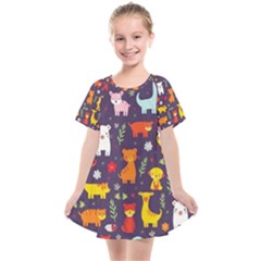 Pet Animal 01 Kids  Smock Dress