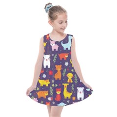 Pet Animal 01 Kids  Summer Dress