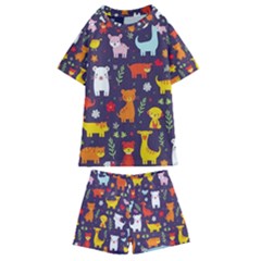 Pet Animal 01 Kids  Swim T-shirt And Shorts Set