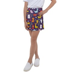 Pet Animal 01 Kids  Tennis Skirt