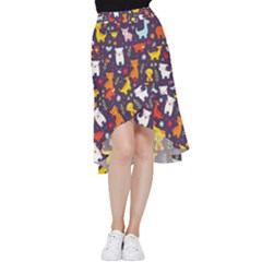 Pet Animal 01 Frill Hi Low Chiffon Skirt