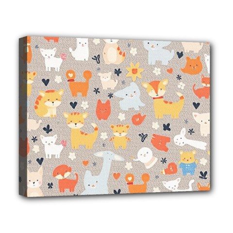 Pet Animal 02 Deluxe Canvas 20  X 16  (stretched)