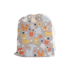 Pet Animal 02 Drawstring Pouch (large)