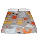 Pet Animal 02 Fitted Sheet (Queen Size) View1