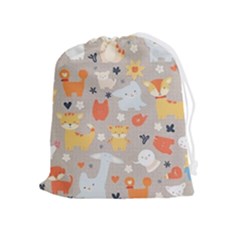 Pet Animal 02 Drawstring Pouch (xl)