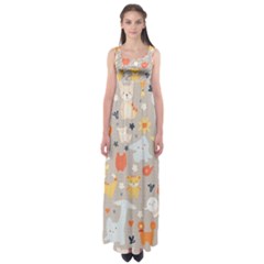 Pet Animal 02 Empire Waist Maxi Dress