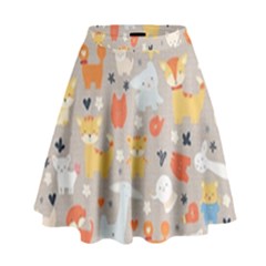 Pet Animal 02 High Waist Skirt