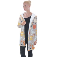 Pet Animal 02 Longline Hooded Cardigan