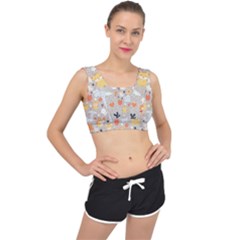 Pet Animal 02 V-back Sports Bra