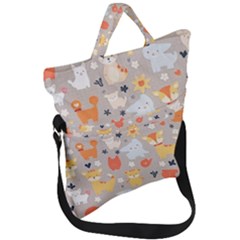 Pet Animal 02 Fold Over Handle Tote Bag