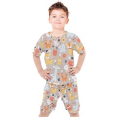 Pet Animal 02 Kids  T-shirt And Shorts Set