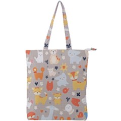 Pet Animal 02 Double Zip Up Tote Bag