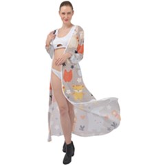 Pet Animal 02 Maxi Chiffon Beach Wrap