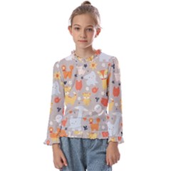 Pet Animal 02 Kids  Frill Detail T-shirt