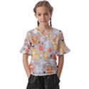 Pet Animal 02 Kids  V-Neck Horn Sleeve Blouse View1