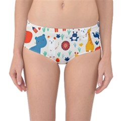 Pet Animal 03 Mid-waist Bikini Bottoms