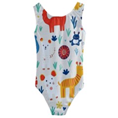 Pet Animal 03 Kids  Cut-out Back One Piece Swimsuit