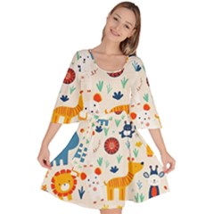 Pet Animal 03 Velour Kimono Dress