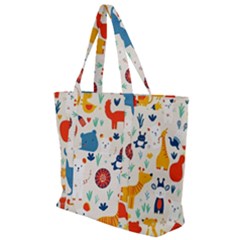 Pet Animal 03 Zip Up Canvas Bag