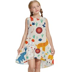 Pet Animal 03 Kids  Frill Swing Dress