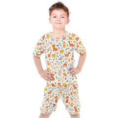 Pet Animal 04 Kids  T-shirt And Shorts Set