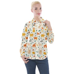 Pet Animal 04 Women s Long Sleeve Pocket Shirt