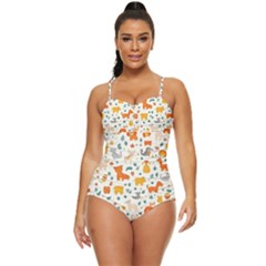 Pet Animal 04 Retro Full Coverage Swimsuit by myclothy