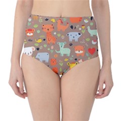 Pet Animal 05 Classic High-waist Bikini Bottoms