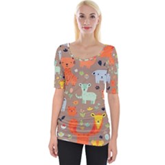 Pet Animal 05 Wide Neckline T-shirt