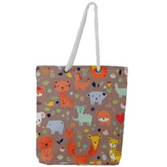 Pet Animal 05 Full Print Rope Handle Tote (large)