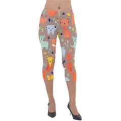 Pet Animal 05 Lightweight Velour Capri Leggings 