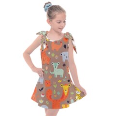 Pet Animal 05 Kids  Tie Up Tunic Dress