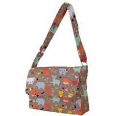 Pet Animal 05 Full Print Messenger Bag (l)