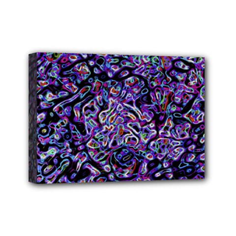 Neon Symphony Design Mini Canvas 7  X 5  (stretched) by dflcprintsclothing