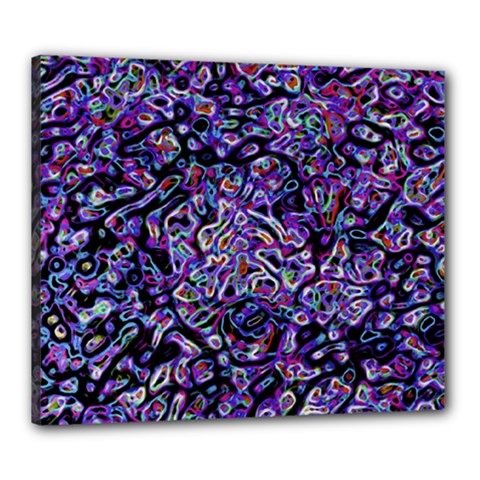 Neon Symphony Design Canvas 24  X 20  (stretched) by dflcprintsclothing