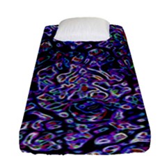 Neon Symphony Design Fitted Sheet (single Size) by dflcprintsclothing