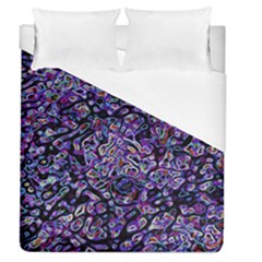 Neon Symphony Design Duvet Cover (queen Size) by dflcprintsclothing