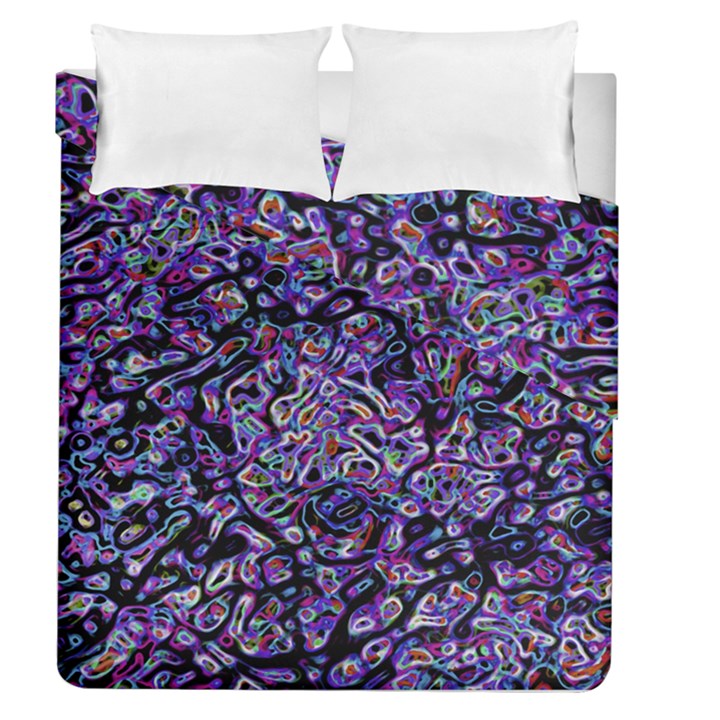 Neon Symphony Design Duvet Cover Double Side (Queen Size)