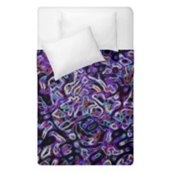 Neon Symphony Design Duvet Cover Double Side (single Size) by dflcprintsclothing