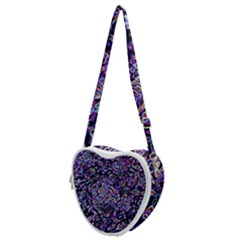 Neon Symphony Design Heart Shoulder Bag by dflcprintsclothing