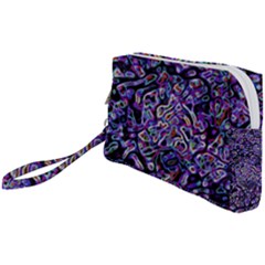 Neon Symphony Design Wristlet Pouch Bag (small)