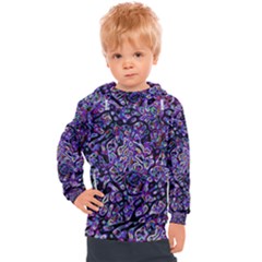 Neon Symphony Design Kids  Hooded Pullover by dflcprintsclothing